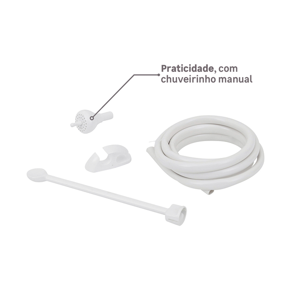 Chuveiro Elétrico Eletrônico 220V 7500w Branco Quadrado Futura Lorenzetti - Image 6