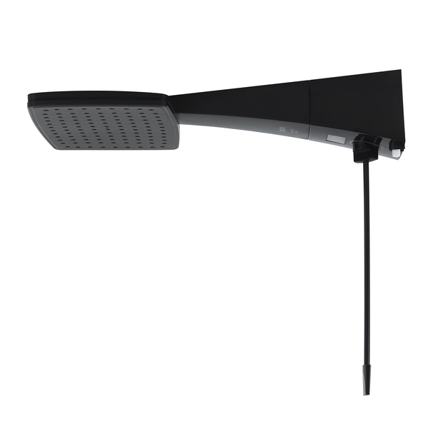 Chuveiro Elétrico Híbrido Eletrônico com Visor Digital 220V 7700w Preto Quadrado Polo Plus Hydra - Image 4