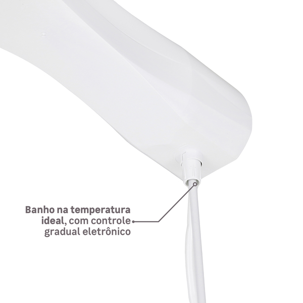 Chuveiro Elétrico Eletrônico 220V 7500w Branco Redondo Luka Equation - Image 3