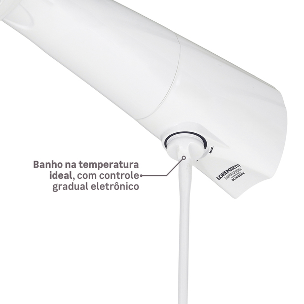 Chuveiro Elétrico Eletrônico 220V 4500w Branco Redondo com Resistência Blindada Advanced Lorenzetti - Image 4