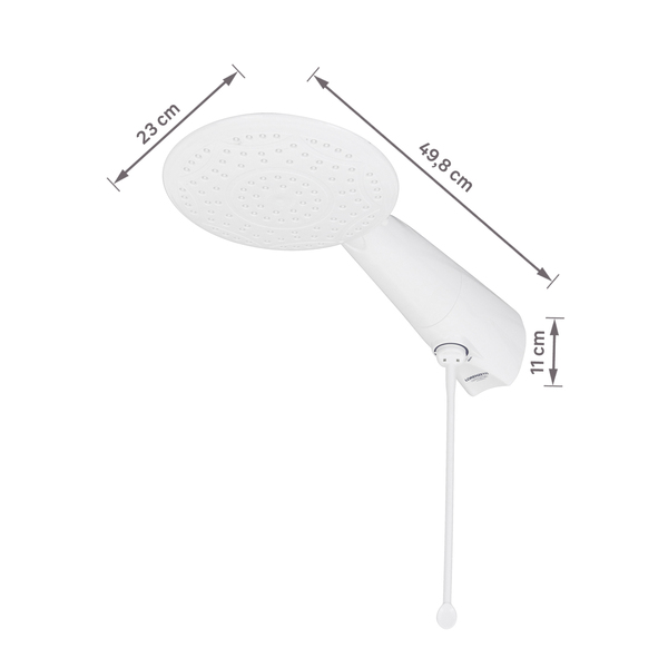 Chuveiro Elétrico Eletrônico 220V 7500w Branco Redondo Advanced Lorenzetti - Image 8