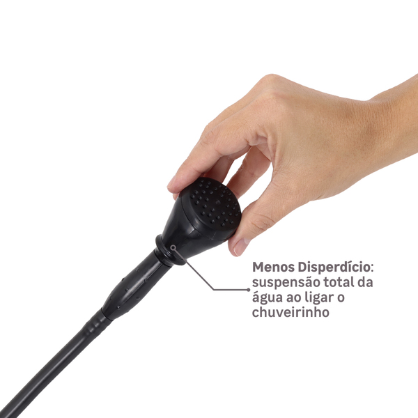 Chuveiro Elétrico Híbrido Eletrônico com Visor Digital 220V 7500w Preto Quadrado Ducali Premium Digital Zagonel - Image 10