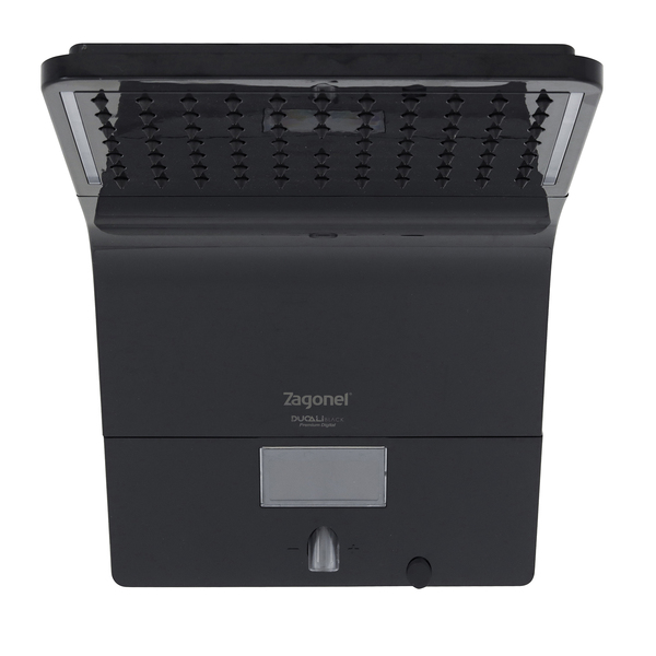 Chuveiro Elétrico Híbrido Eletrônico com Visor Digital 220V 7500w Preto Quadrado Ducali Premium Digital Zagonel - Image 4