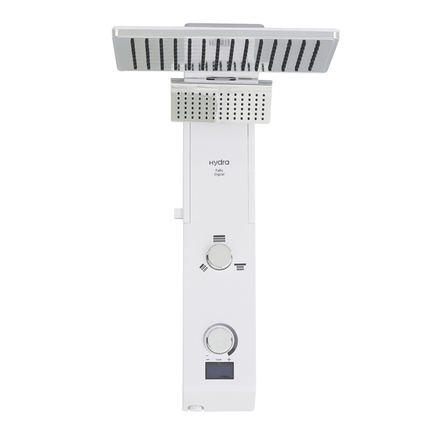 Chuveiro Elétrico Eletrônico com Visor Digital 127V (110V) 5500w Branco e Cromado Quadrado Falls Digital Hydra - Image 3