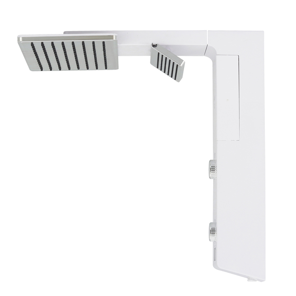 Chuveiro Elétrico Eletrônico com Visor Digital 127V (110V) 5500w Branco e Cromado Quadrado Falls Digital Hydra - Image 2