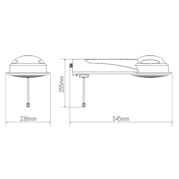 Chuveiro Eletrônico 127V (110V) 5400W Preto Redondo Elegance Fame - Image 4