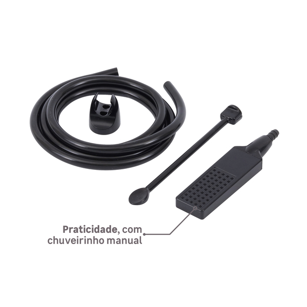 Chuveiro Elétrico Eletrônico 220V 6800w Preto e Cromado Quadrado Acqua Duo Ultra Lorenzetti - Image 10