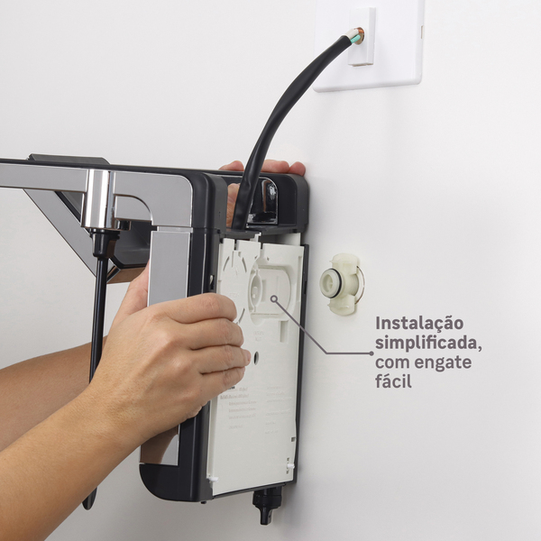 Chuveiro Elétrico Eletrônico 220V 7800w Preto e Cromado Quadrado Acqua Duo Ultra Lorenzetti - Image 5