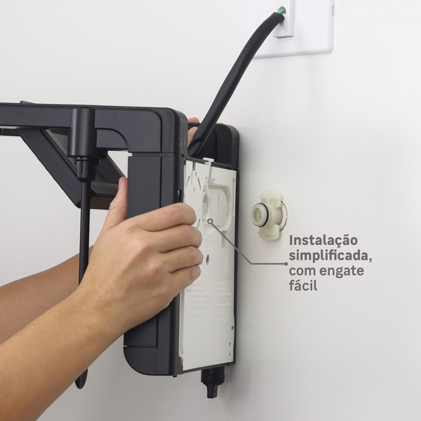 Chuveiro Elétrico Eletrônico 220V 7800w Preto Fosco Quadrado Acqua Duo Ultra Lorenzetti - Image 3