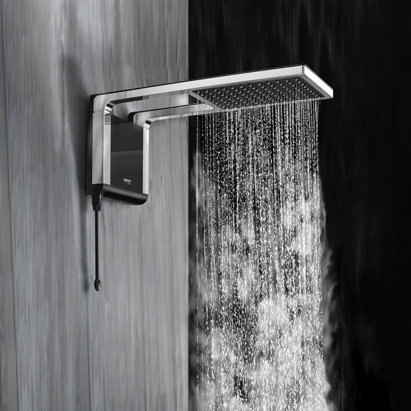 Chuveiro Eletrônico 220V 7800W Preto e Cromado Acqua Storm Lorenzetti - Image 2
