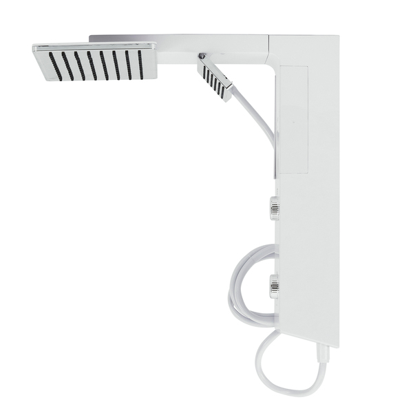 Chuveiro Elétrico Eletrônico 220V 7700w Branco e Cromado Quadrado Falls Hydra - Image 2