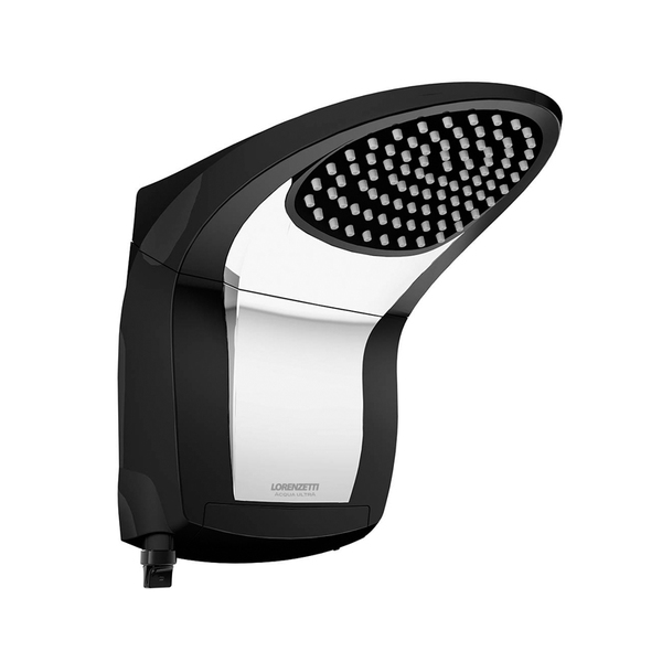 Chuveiro Eletrônico 220V 7800W Preto e Cromado Acqua Jet Lorenzetti