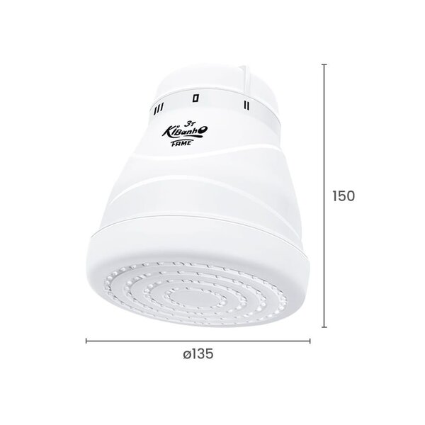 Ducha 3t 5400 Watts Ki Banho 220v Cor Branco Fame - Image 3