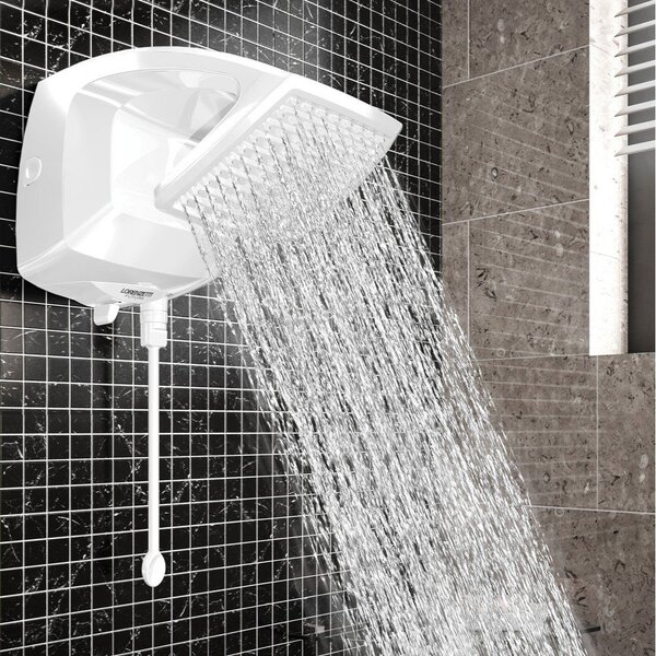 Chuveiro Elétrico Eletrônico 220V 7500W Branco Quadrado Futura Lorenzetti - Image 3