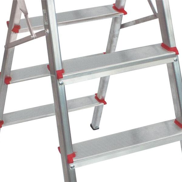 Escada 1 Degrau + 1 Banqueta-bilateral Alumínio Reforçada - Image 5