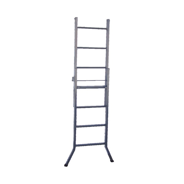 Escada 3 Em 1 Extensiva Em Chapa De Aço 7 E 4 Degraus 210cm