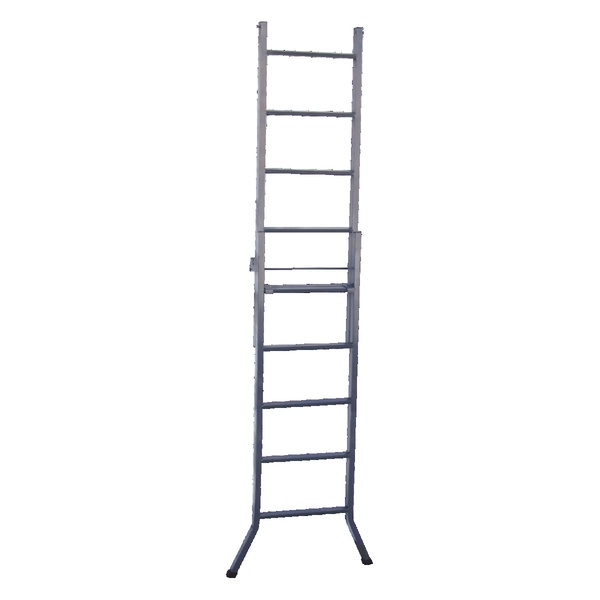 Escada 3 Em 1 Extensiva Em Chapa De Aço 9 E 5 Degraus 270cm