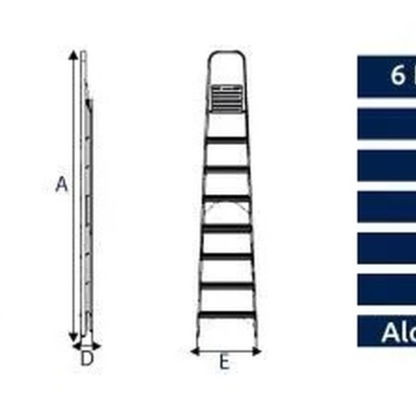 Escada Aluminio 6d Alumasa - Unico - Image 5