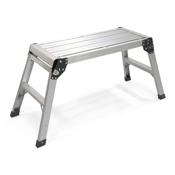 Escada Alumínio Dobrável Espaçofix Plataforma Banqueta 49 Cm