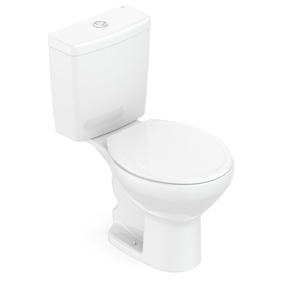 Kit De Bacia Com Caixa Acoplada E Assento Flamingo Incepa Branco