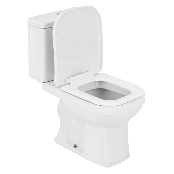 Kit Vaso Sanitário com Caixa Acoplada e Assento Branco Duplo Acionamento 3/6L Vertical Quadra Deca