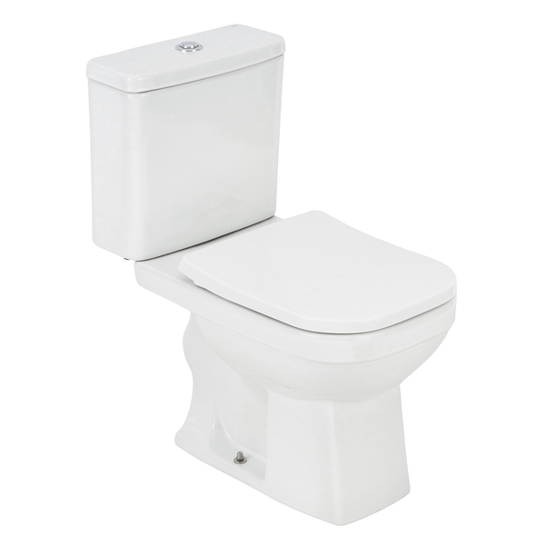 Kit Vaso Sanitário com Caixa Acoplada e Assento Branco Duplo Acionamento 3/6L Vertical Quadra Deca - Image 3