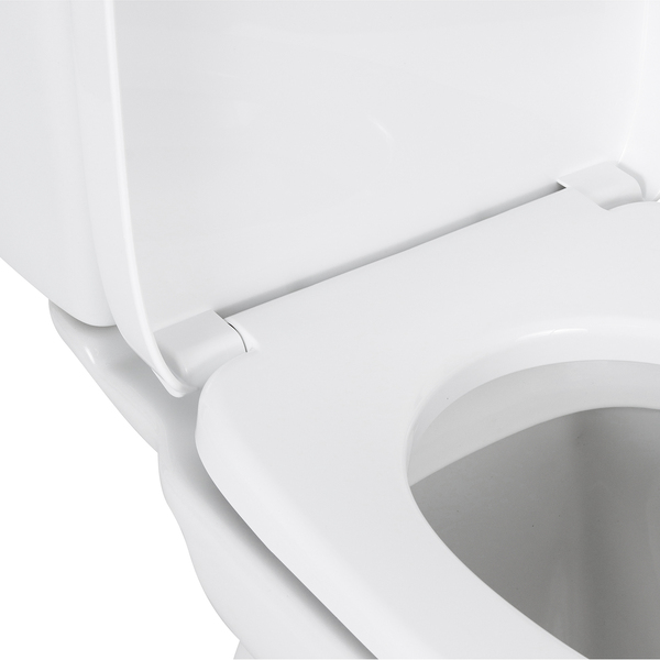 Kit Vaso Sanitário com Caixa Acoplada e Assento Branco Duplo Acionamento 3/6L Saída Vertical Round Roca - Image 8