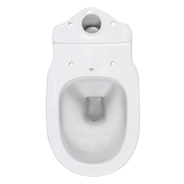 Kit Vaso Sanitário com Caixa Acoplada e Assento Branco Duplo Acionamento 3/6L Saída Vertical Round Roca - Image 10