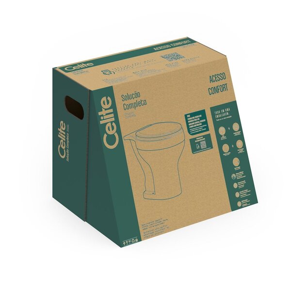 Kit Vaso Sanitário Convencional Com Assento Acesso Confort Celite Branco Brilhante - Image 8