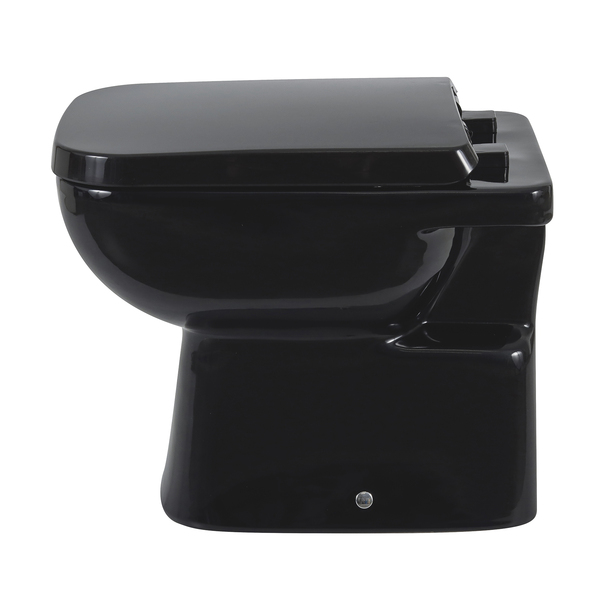 Kit Vaso Sanitário Convencional com Assento Preto Saída Vertical Misti Icasa - Image 5