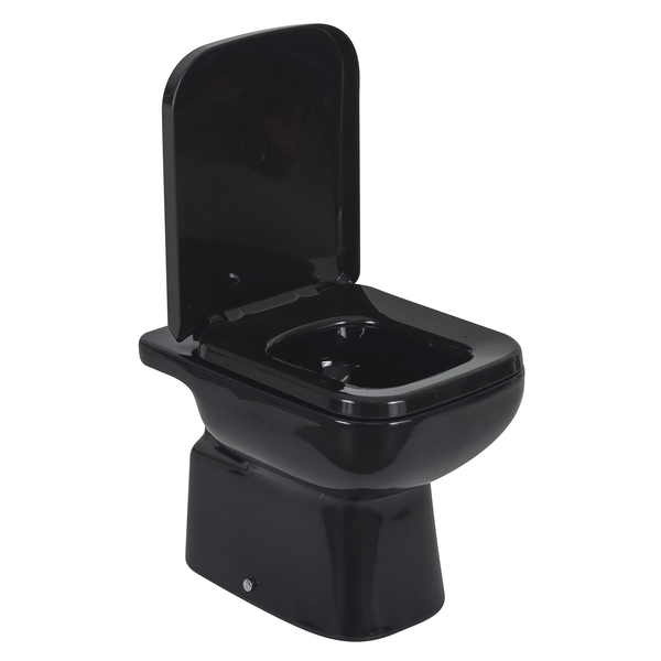 Kit Vaso Sanitário Convencional com Assento Preto Saída Vertical Misti Icasa - Image 3