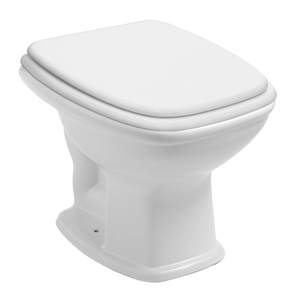 Kit Vaso Sanitário Convencional com Assento Branco Saída Vertical Fit Plus Celite - Image 2