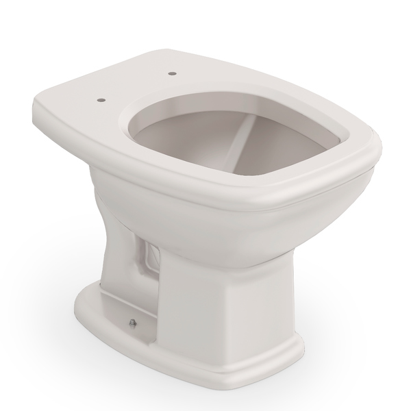 Kit Vaso Sanitário Convencional com Assento Bege Saída Vertical Fit Plus Celite