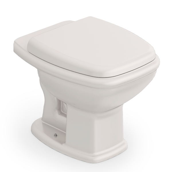 Kit Vaso Sanitário Convencional com Assento Bege Saída Vertical Fit Plus Celite - Image 2