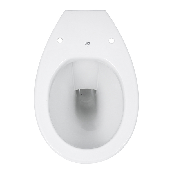 Kit Vaso Sanitário Convencional para Descarga de Parede com Assento Saída Vertical Infantil Branco Icasa - Image 8