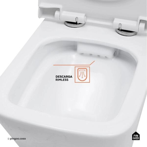 Vaso Sanitário Convencional Turmalina Pingoo.casa - Branco - Image 6