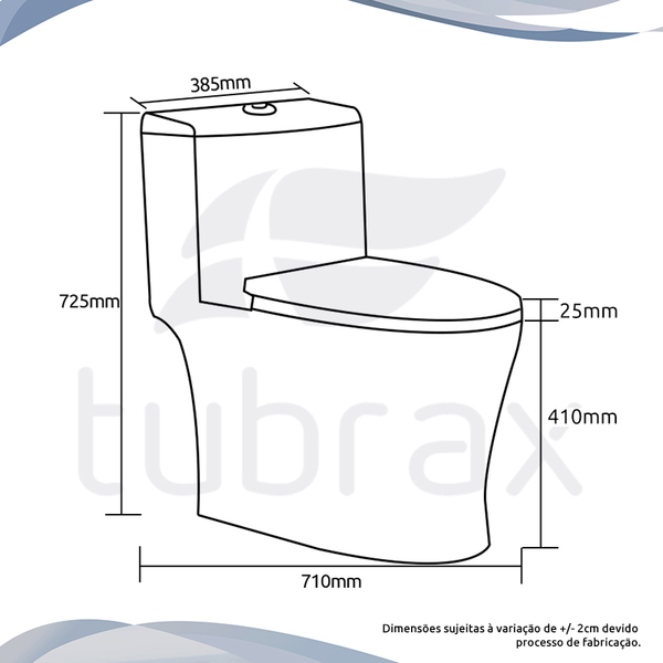 Vaso Sanitário Monobloco Acoplada Caixa Privada Tubrax - Image 7