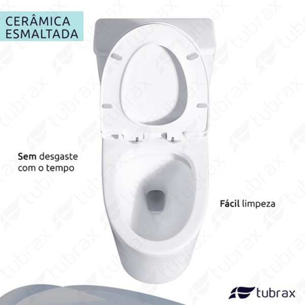 Vaso Sanitário Monobloco Acoplada Caixa Privada Tubrax - Image 5