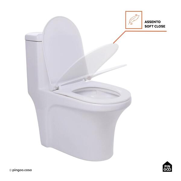 Vaso Sanitário Monobloco Caixa Acoplada Privada Barita Pingoo.casa - Branco - Image 8