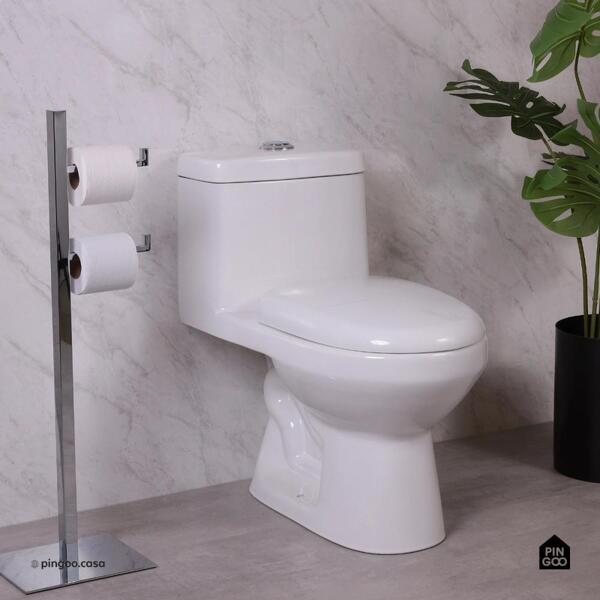 Vaso Sanitário Monobloco Caixa Acoplada Privada Taquaras Pingoo.casa - Branco - Image 9