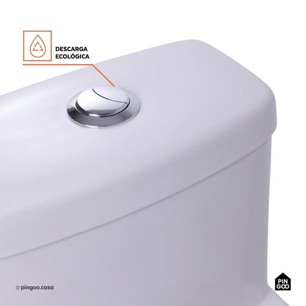 Vaso Sanitário Monobloco Caixa Acoplada Privada Taquaras Pingoo.casa - Branco - Image 3