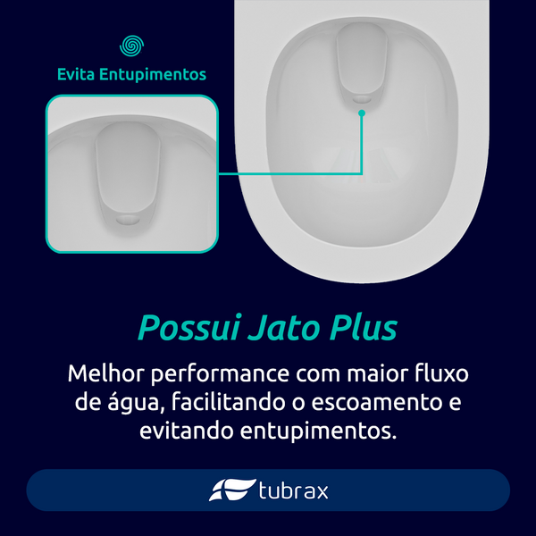 Vaso Sanitário Monobloco Completo Branco - Caixa Acoplada Privada Unio - Image 7
