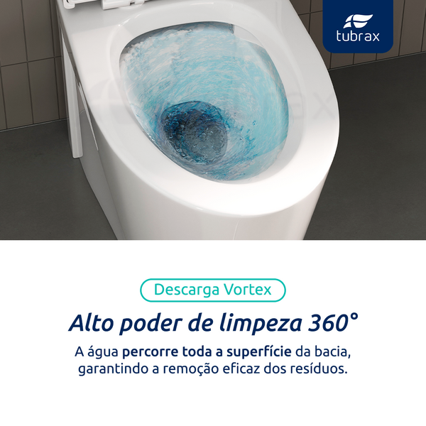 Vaso Sanitário Monobloco Completo Branco - Caixa Acoplada Privada Unio - Image 6