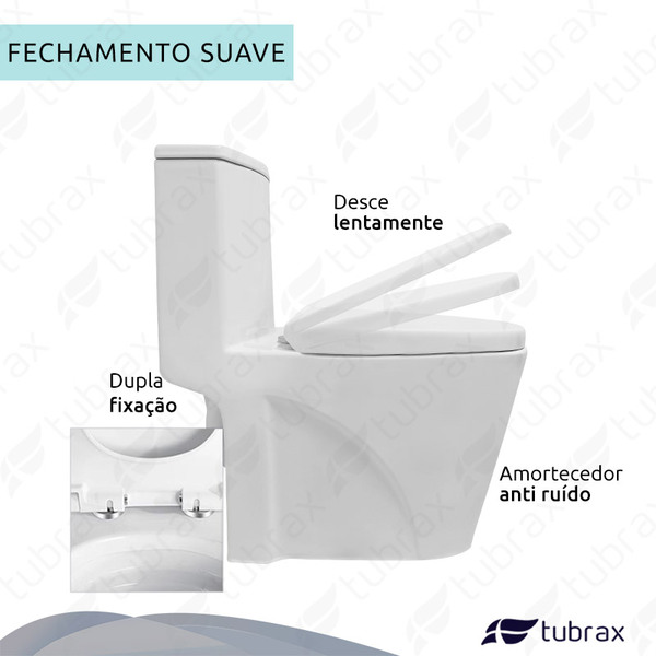 Vaso Sanitário Monobloco Completo - Caixa Acoplada Privada Nexum Vab0026 Tubrax - Image 4