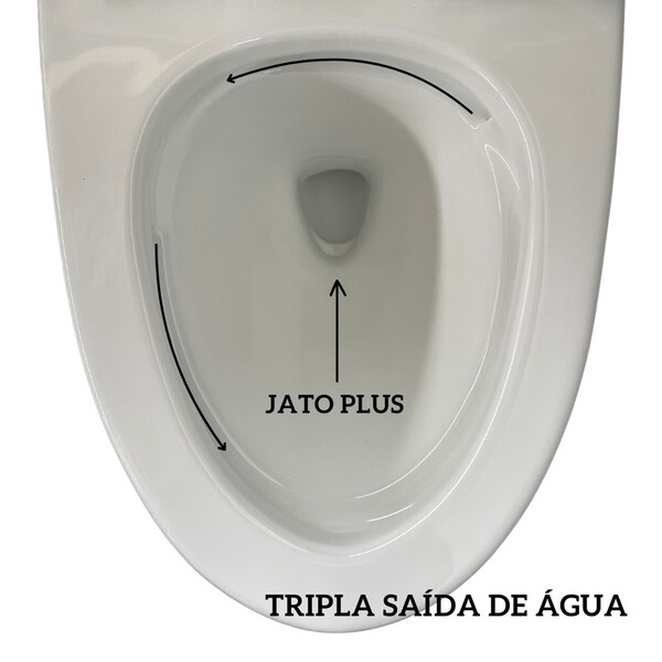 Vaso Sanitário Monobloco Esmaltado Completo Xambre Mx102 Branco - Image 5
