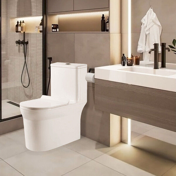 Vaso Sanitário Monobloco Esmaltado Kit Completo Xambre Mx101 Branco - Image 4