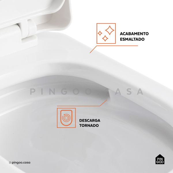 Vaso Sanitário Monobloco Galena Pingoo.casa - branco - Image 3