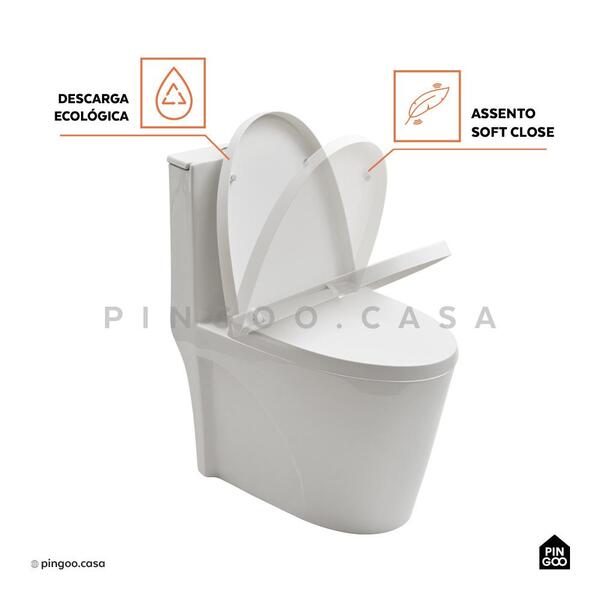 Vaso Sanitário Monobloco Painita Pingoo.casa - Branco - Image 3