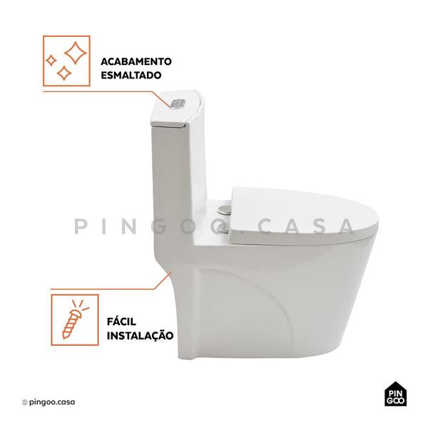 Vaso Sanitário Monobloco Painita Pingoo.casa - Branco - Image 4
