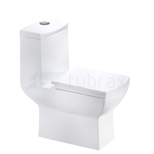 Vaso Sanitário Monobloco Produzido Em Cerâmica Com Acessórios - Vab0001-c